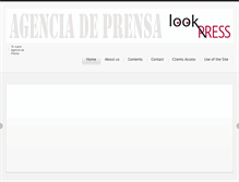 Tablet Screenshot of lookpressagency.com